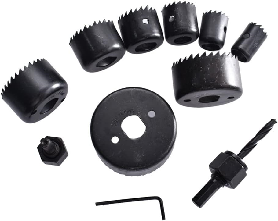 Kit 11pcs Copas Brocas Sierras Perforadoras Sacabocado Madera Carpintería