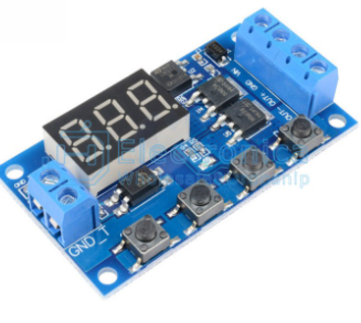 XY-J04 Temporizador Digital Programable Dual MOS 5-36V 15A