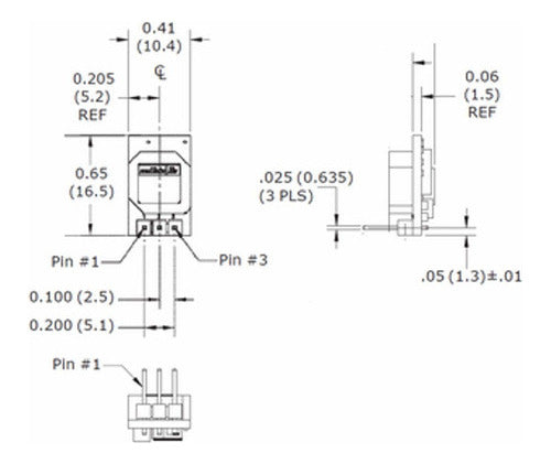 MP1584EN súper mini Convertidor / Regulador de 3,3Vdc 3 pines