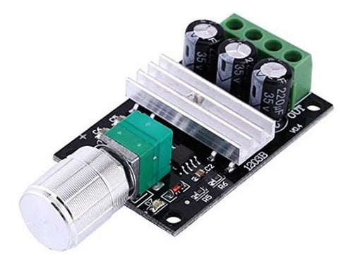 Módulo 1203BK PWM Controlador Velocidad Motor Dc 6 a 28Vdc 3Amp 80W Potenciómetro Switch without line