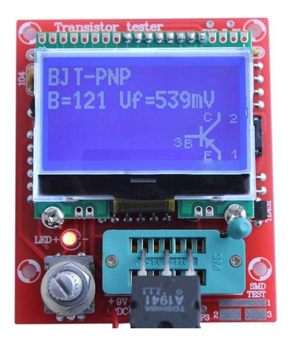 TFT GM328 probador / analizador Transistores, Diodos, Mosfet, …, Generador de PWM, …, Montado, Probado, Operativo