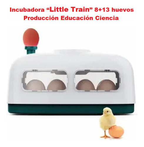 Incubadora “Little Train” 8+13 huevos, producción, educación, ciencia