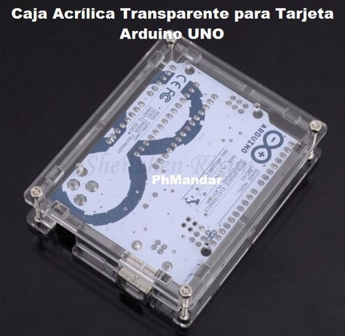 Caja Acrilica Transparente para Arduino Uno R3
