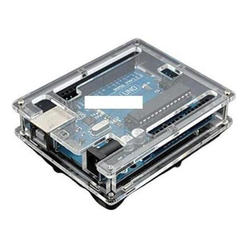 Caja Acrilica Transparente para Arduino Uno R3