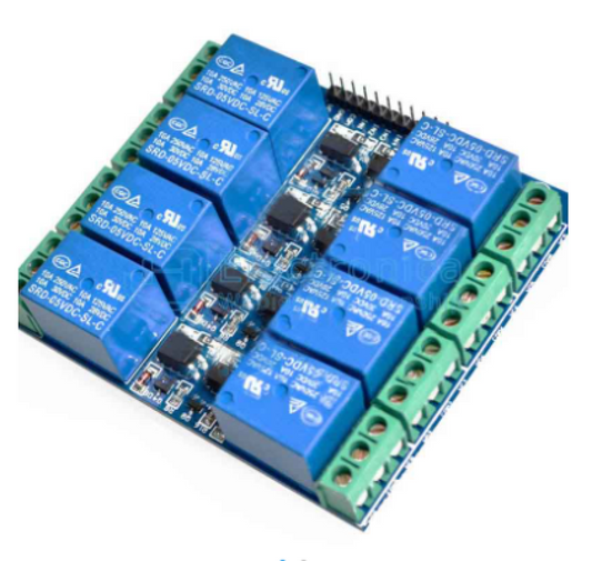 Módulo de relé optoacoplador aislado de 8 canales de 5VDC  10A