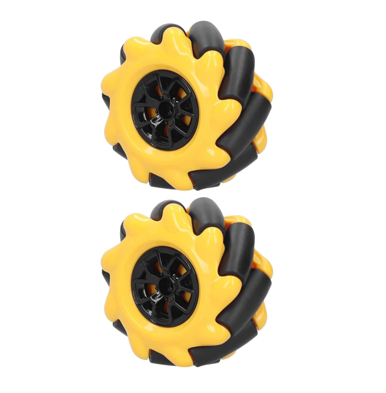 Juego de 2 ruedas Mecanum 60mm Derecha izquierda
