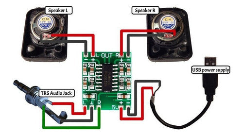 Modulo Amplificador De Audio Pam8403 2x3w
