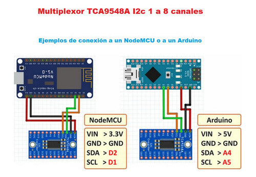 Multiplexor TCA9548A I2c 1 a 8 canales compatible Arduino Raspberry ....
