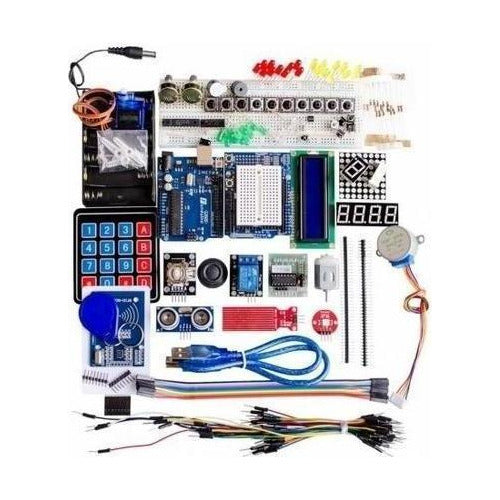 Kit iniciación /  practicas Arduino UNO R3 con RFID, LCD, Motor Paso a Paso, Servo, ….
