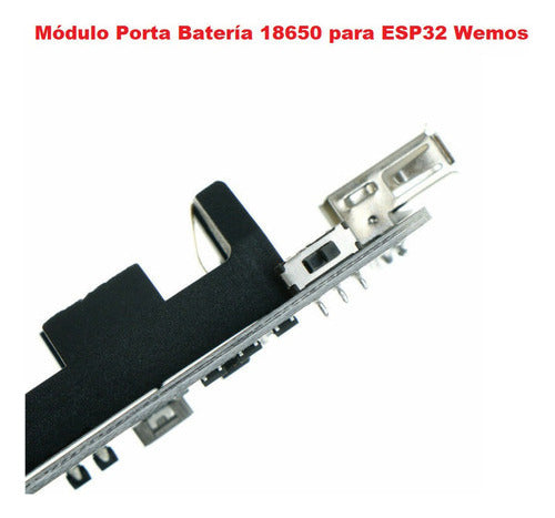 Módulo Porta Batería 18650 para ESP32 Wemos USB Para Arduino, Raspberry, ..
