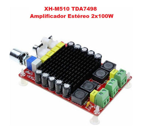 XH-M510 TDA7498 Amplificador Estéreo 2x100W