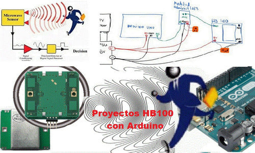 Sensor HB100 Radar Movimientos Efecto Doppler