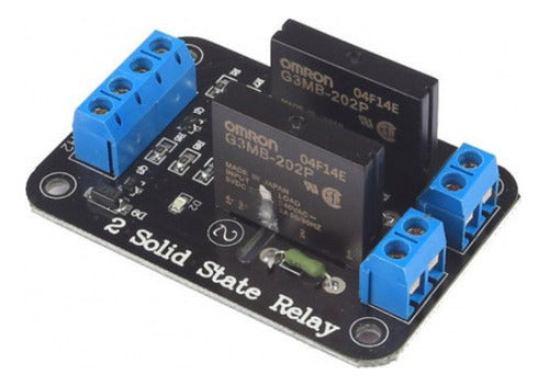 Módulo de relé de estado sólido para Arduino 5 v 2 canales OMRON SSR G3MB-202P