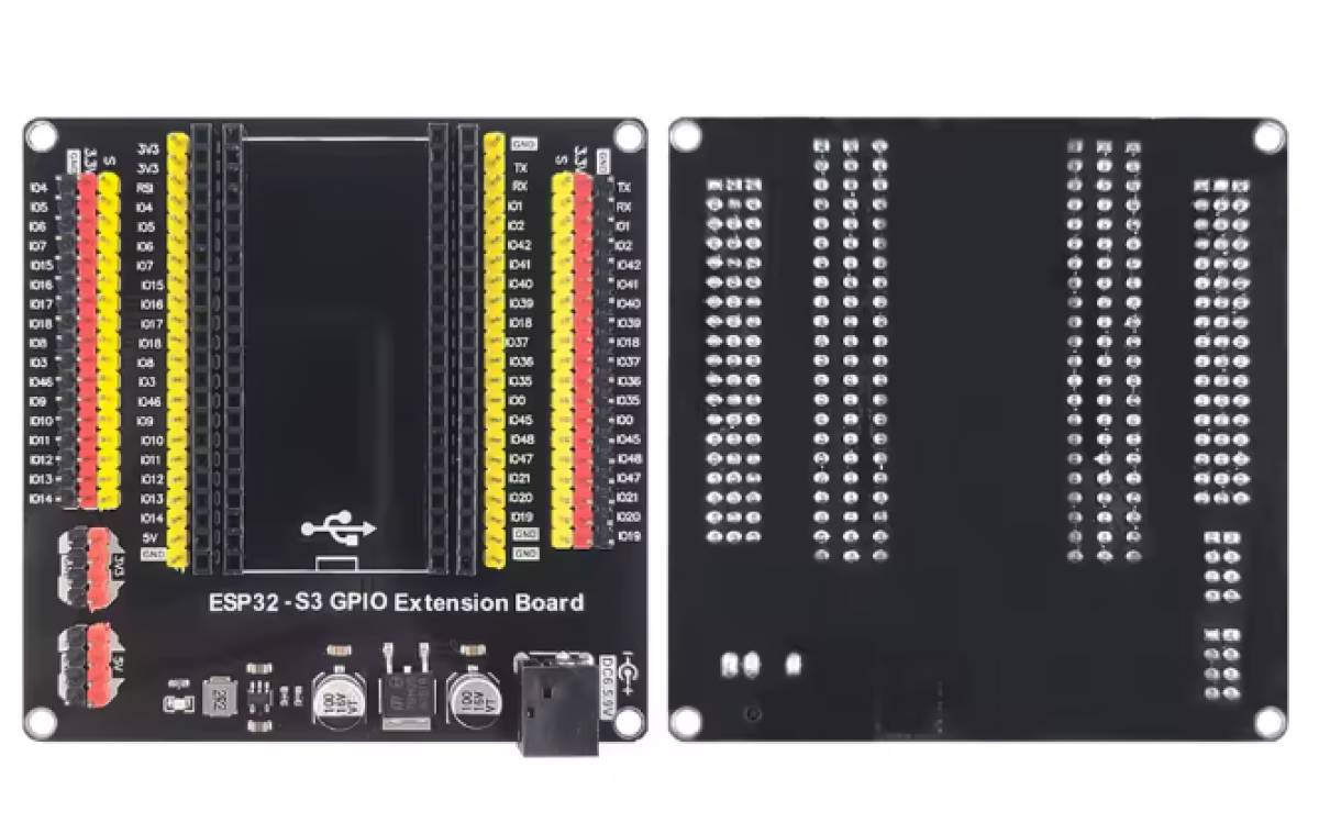 Tarjeta Expansión Desarrollo para ESP32-S3 GPIO 44Pines 25,4mm entre filas de pines