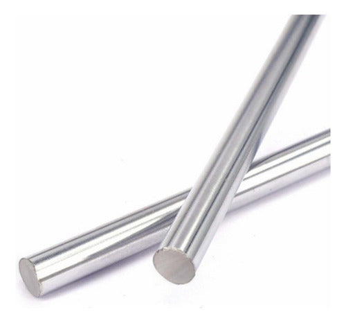 Barra Lisa  dia 8mm, 400mm Inox para impresora 3d, CNC