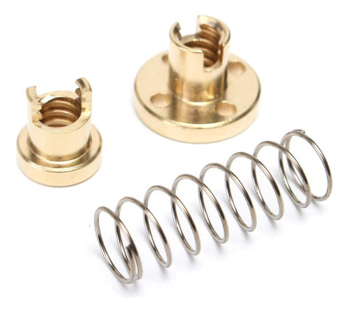 Tuerca Antibacklash antirretroceso T8 2Paso, Avance8mm, 4Filetes Ender3/ Cr-10/ Tornado