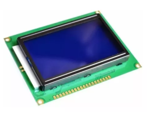 Pantalla 12864B LCD 128x64 Compatible con Arduino, Pic, Raspberry Pi, etc.