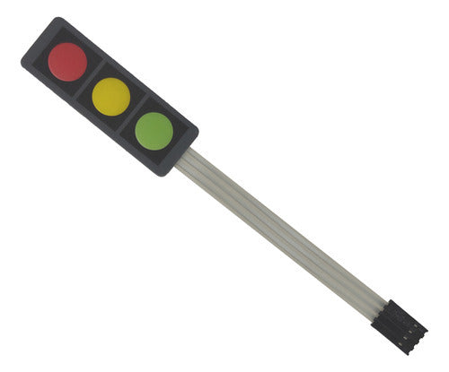 Teclado 1x3 3teclas Membranas, Arduino Raspberry Pic ...