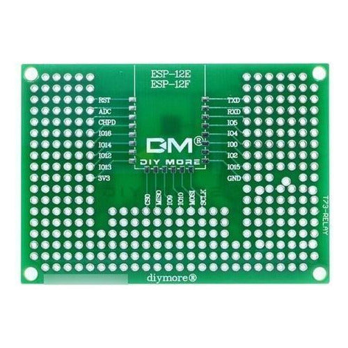 Tarjeta PCB prototipos 2 lados para Wifi ESP32 ESP8266 ESP12