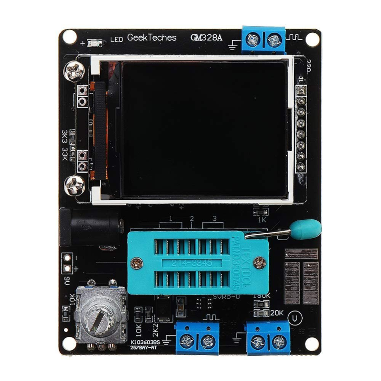 Kit Probador Transistores Diodos Mosfet ..GM328 + case acrílico + cargador