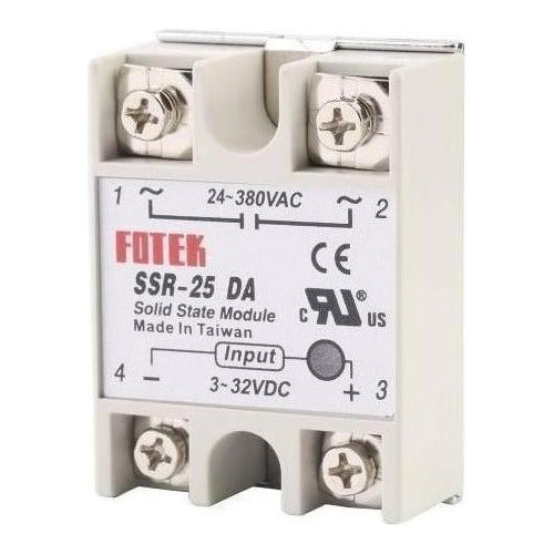 Modulo rele de estado sólido 25A 24v-380v 40 a 250 V SSR-25DA 3-32v Dc A Ac