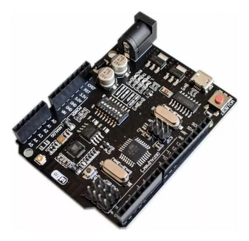 Arduino Uno R3 Atmega328 CH340G+Wifi ESP8266 32Mb Memorias Mini USB