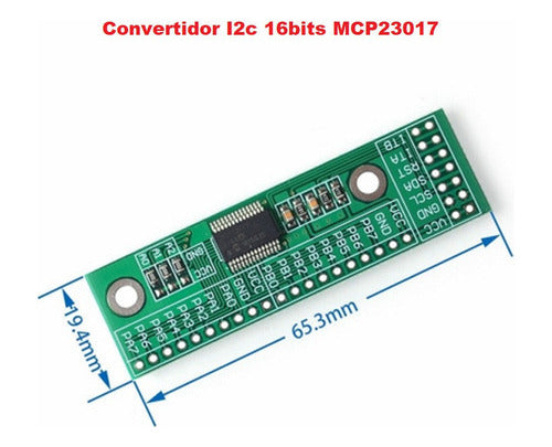 Convertidor  MCP23017 I2c 16bits