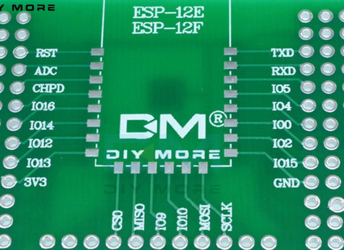 Tarjeta PCB prototipos 2 lados para Wifi ESP32 ESP8266 ESP12
