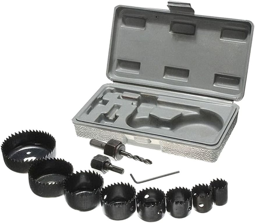 Kit 11pcs Copas Brocas Sierras Perforadoras Sacabocado Madera Carpintería