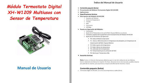 Termostado W1209 en Caja ABS