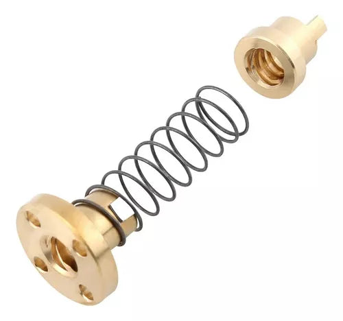 Tuerca Antibacklash antirretroceso T8 2Paso, Avance4mm, 2Filetes Ender3/ Cr-10/ Tornado