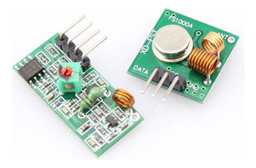 Modulo RF Transmisor y Receptor 433.92Mhz Radiofrecuencia