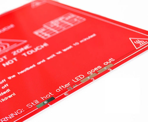 Cama Caliente PCB doble voltaje 12/24, 214x214mm 3D MK2B sin sensor