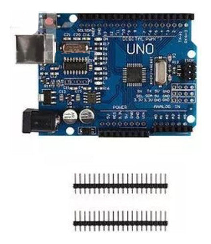 Tarjeta Arduino UNO R3 MEGA328P CH340 USB con cable