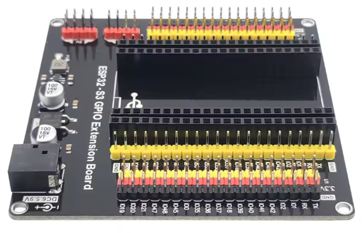 Tarjeta Expansión Desarrollo para ESP32-S3 GPIO 44Pines 25,4mm entre filas de pines