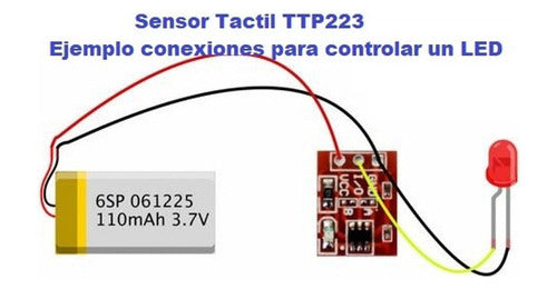 Sensor Pulsador Táctil Capacitivo TTP223