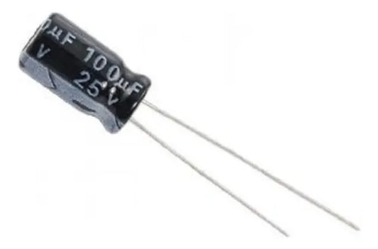 Electrolytic Capacitor 25V/100UF 6*12MM