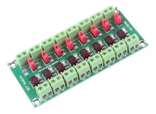 MODULO OPTOACOPLADOR PC817 8 CANALE