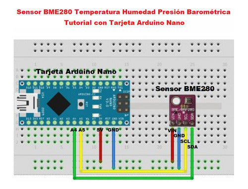 Sensor BME280 Temperatura, Humedad, Presión Barométrica, Altímetro