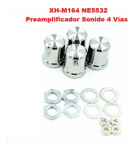 XH-M164 NE5532 Preamplificador Sonido 4 Vías