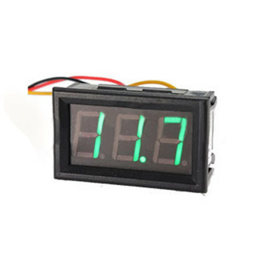 Voltímetro digital de 2 cables,  4,5 V-30 V CC, 0,56" LED Verde