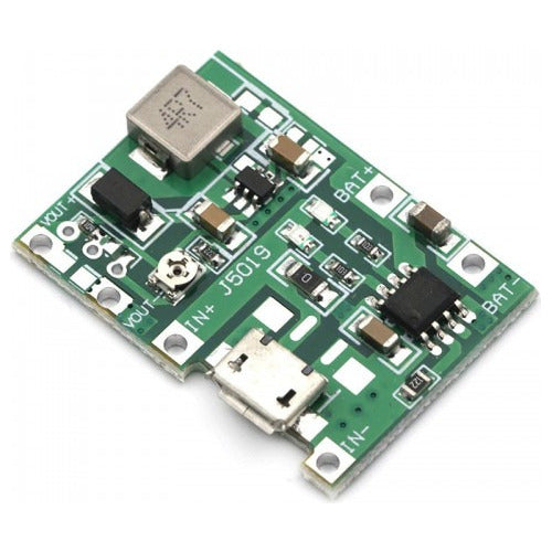 Cargador / Booster para para Baterías 18650 / Lipo 1S 2en1