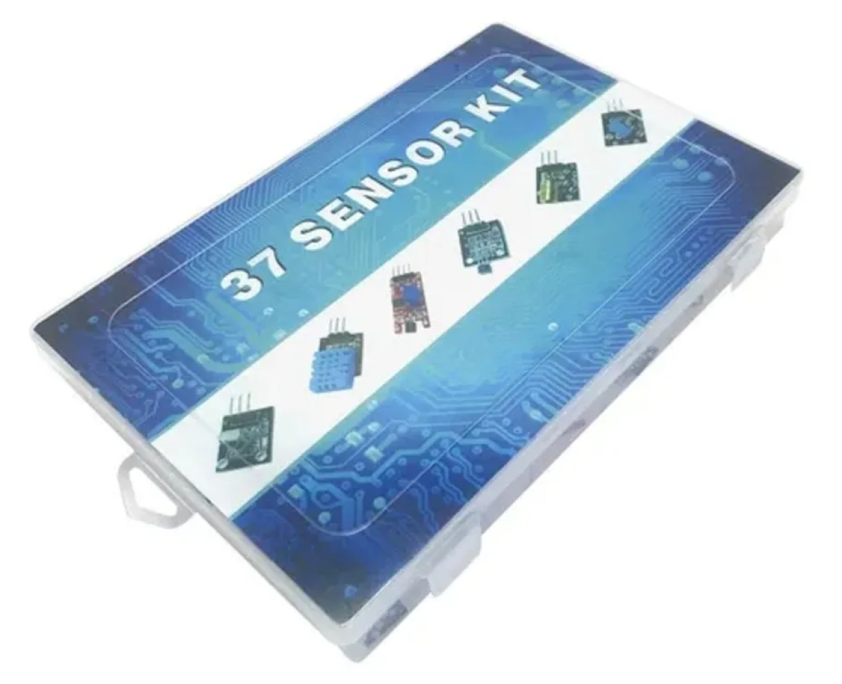 Kit 37 Módulos y Sensores diferentes compatibles Arduino Raspberry ESP32 PIC .. Con Caja