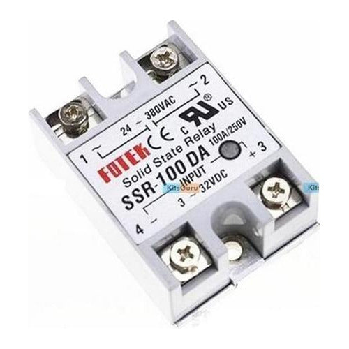 Modulo rele de estado sólido 100A 24v-380v 40 a 250 V SSR-100DA 3-32v Dc A Ac