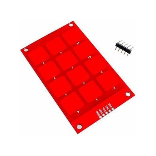 Teclado Capacitivo Táctil MPR121 Matricial 4x3 12 Teclas