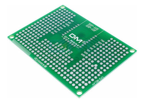 Tarjeta PCB prototipos 2 lados para Wifi ESP32 ESP8266 ESP12