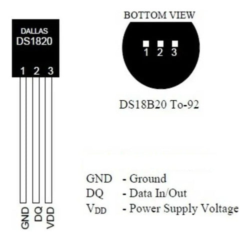 Sensor Temperatura Ds18b20 Sencillo