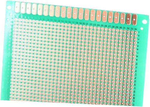 TARJETA DE PCB ESTAÑADO DE DOBLE CARA 20 X 18CM