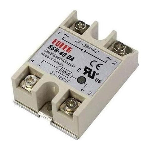 Modulo rele de estado sólido 40A 24v-380v 40 a 250 V SSR-40DA 3-32v Dc A Ac