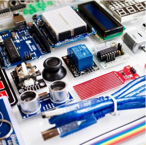 Kit iniciación /  practicas Arduino UNO R3 con RFID, LCD, Motor Paso a Paso, Servo, ….